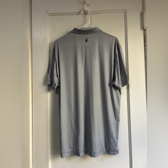 johnnie-O Gray Micro-Pattern Polo - Picture 3 of 4